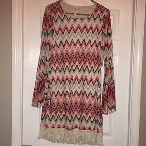 Chevron print dress